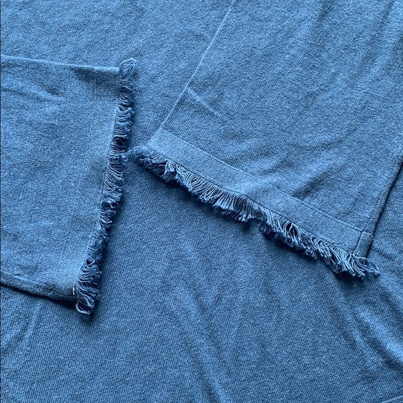 525 AMERICA Cashmere Blend VNeck Blue Frey Sweater - Picture 9 of 11